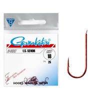 Крючки Gamakatsu LS-1310R Hooks Red, разм. 18 (25шт)