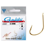 Крючки Gamakatsu LS-1810G Hooks Gold, разм. 14 (25шт)