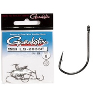 Крючки Gamakatsu LS-2033F New Label Eyed Hooks Black разм. 08 (15шт)