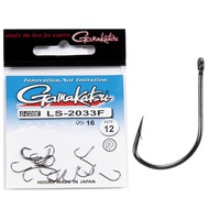 Крючки Gamakatsu LS-2033F New Label Eyed Hooks Black разм. 12 (15шт)