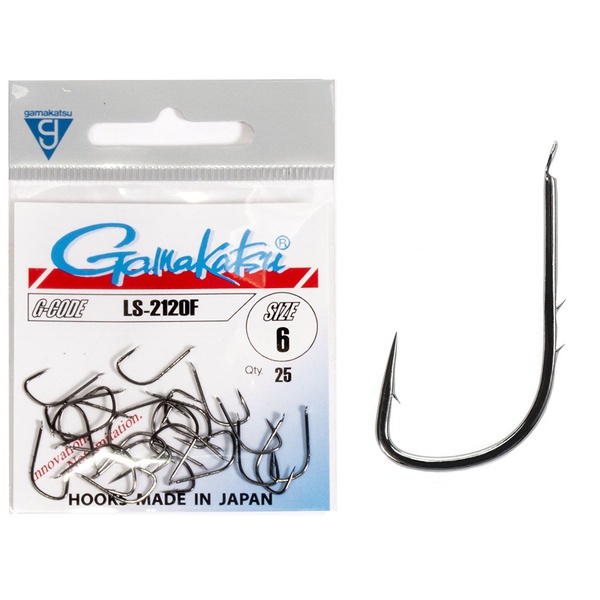 Крючки Gamakatsu LS-2120F Hooks Black разм. 06 (25шт)