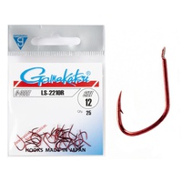 Крючки Gamakatsu LS-2210R Hooks Red, разм. 12 (25шт)