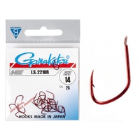 Крючки Gamakatsu LS-2210R Hooks Red, разм. 14 (25шт)