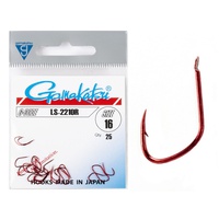 Крючки Gamakatsu LS-2210R Hooks Red, разм. 16 (25шт)
