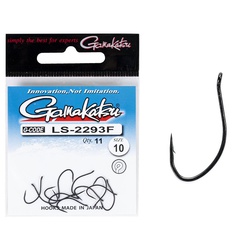 Крючки Gamakatsu LS-2293F New Label Eyed Hooks Black разм. 10 (11шт)