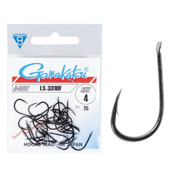 Крючки Gamakatsu LS-3310F Hooks Black разм. 04 (25шт)