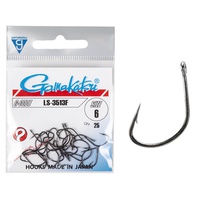 Крючки Gamakatsu LS-3513F Hooks Black разм. 06 (25шт)