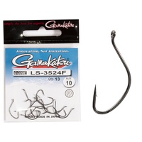 Крючки Gamakatsu LS-3524F New Label Eyed Hooks Black разм. 10 (13шт)