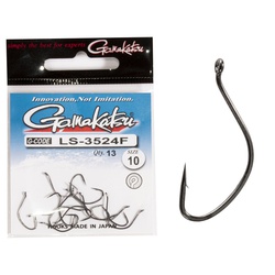 Крючки Gamakatsu LS-3524F New Label Eyed Hooks Black разм. 10 (13шт)