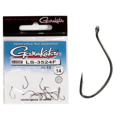 Крючки Gamakatsu LS-3524F New Label Eyed Hooks Black разм. 14 (13шт)
