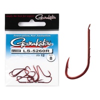 Крючки Gamakatsu LS-5260R New Label Hooks Red разм. 08 (12шт)