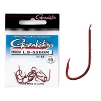 Крючки Gamakatsu LS-5260R New Label Hooks Red разм. 10 (13шт)