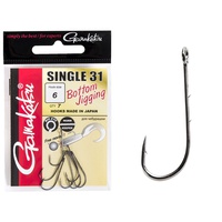 Крючки Gamakatsu Single 31 Hooks Black разм. 06 (7шт)