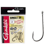 Крючки Gamakatsu Single 31 Hooks Black разм. 08 (8шт)