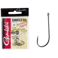 Крючки Gamakatsu Single 31 Hooks Black разм. 10 (9шт)