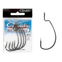 Крючки офсетные Gamakatsu Worm 323 Monster Hooks Black разм. 5/0 (4шт)