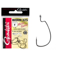 Крючки офсетные Gamakatsu Worm 325 Micro Game Hooks разм. 06 (8шт)