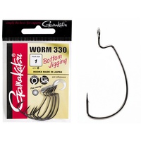 Крючки офсетные Gamakatsu Worm 330 Bottom Jigging Hooks разм. 01 (6шт)