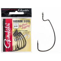 Крючки офсетные Gamakatsu Worm 330 Bottom Jigging Hooks разм. 2/0 (6шт)