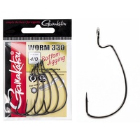 Крючки офсетные Gamakatsu Worm 330 Bottom Jigging Hooks разм. 4/0 (5шт)