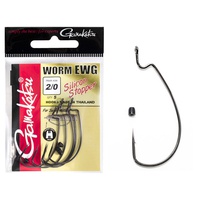 Крючки офсетные Gamakatsu Worm Ewg Hooks Sil Stopper Black разм. 2/0 (5шт)