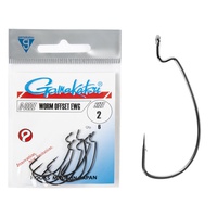 Крючки офсетные Gamakatsu Worm Offset Ewg Hooks Black разм. 02 (6шт)