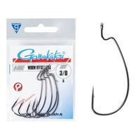 Крючки офсетные Gamakatsu Worm Offset Ewg Hooks Black разм. 3/0 (5шт)