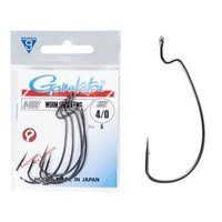 Крючки офсетные Gamakatsu Worm Offset Ewg Hooks Black разм. 4/0 (5шт)