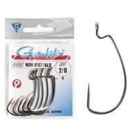 Крючки офсетные Gamakatsu Worm Offset Ewg SL Hooks Black разм. 2/0 (6шт)