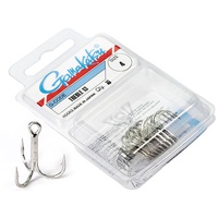 Крючки-тройники Gamakatsu 13N Treble Hooks Nickel, разм. 04 (10шт)