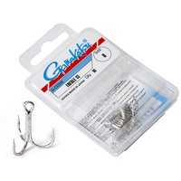 Крючки-тройники Gamakatsu 13N Treble Hooks Nickel, разм. 08 (10шт)