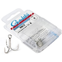 Крючки-тройники Gamakatsu 13N Treble Hooks Nickel, разм. 12 (10шт)