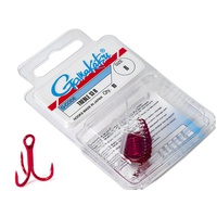 Крючки-тройники Gamakatsu 13R Treble Hooks Red, разм. 08 (10шт)
