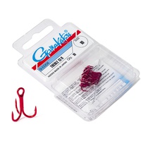 Крючки-тройники Gamakatsu 13R Treble Hooks Red, разм. 10 (10шт)