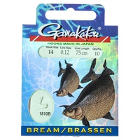 Крючки с поводком Gamakatsu Booklet BR. Feeder 1810B разм. 14-0.12мм/75см (10шт)