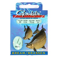 Крючки с поводком Gamakatsu Booklet Bream 1310N разм. 10-0.16мм/70см (10шт)
