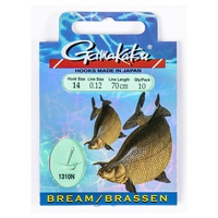Крючки с поводком Gamakatsu Booklet Bream 1310N разм. 14-0.12мм/70см (10шт)