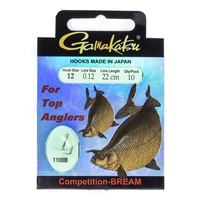 Крючки с поводком Gamakatsu Booklet Bream Com 1100B разм. 12-0.12мм/22см (10шт)