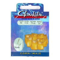 Крючки с поводком Gamakatsu Booklet Corn 1130G разм. 12-0.14мм/75см (10шт)