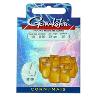 Крючки с поводком Gamakatsu Booklet Corn 3310B разм. 10-0.18мм/45см (10шт)