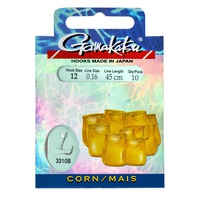 Крючки с поводком Gamakatsu Booklet Corn 3310B разм. 12-0.16мм/45см (10шт)