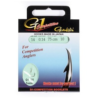 Крючки с поводком Gamakatsu Booklet Feeder G1-101 разм. 14-0.14мм/75см (10шт)
