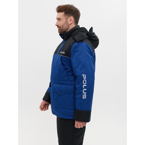 Костюм зимний Huntsman Полюс (тк. Cell) синий/черный