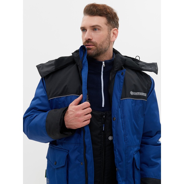 Костюм зимний Huntsman Полюс (тк. Cell) синий/черный