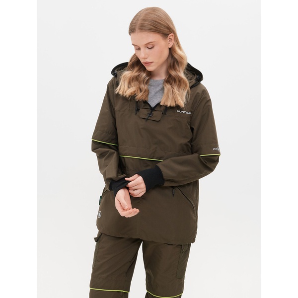 Костюм женский Huntsman Антигнус-люкс (с ловушками и пыльниками) хаки, тк. Сорочка