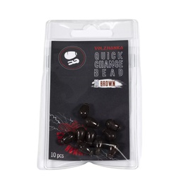 Бусина-быстросъем Волжанка Quick Change Bead L (10 шт) brown