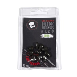 Бусина-быстросъем Волжанка Quick Change Bead L (10 шт) dark green