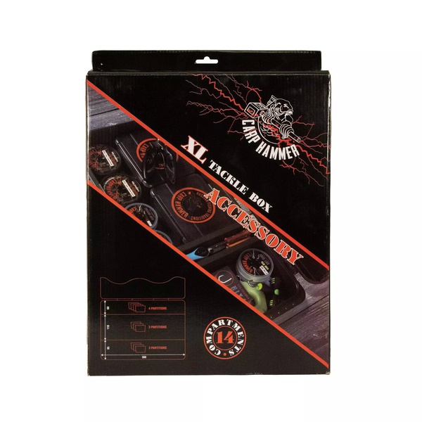 Коробка рыболовная Волжанка Carp Hammer Accessory XL Tackle Box (14 отделений)