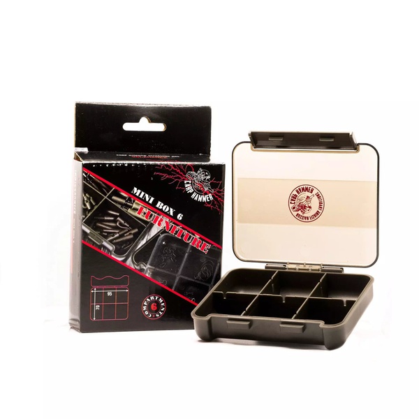 Коробка рыболовная Волжанка Carp Hammer Mini Furniture box 6 отделений