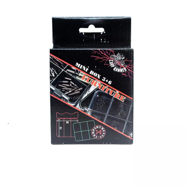 Коробка рыболовная Волжанка Carp Hammer Mini Furniture box (двухъярусная) 3+6 отделений